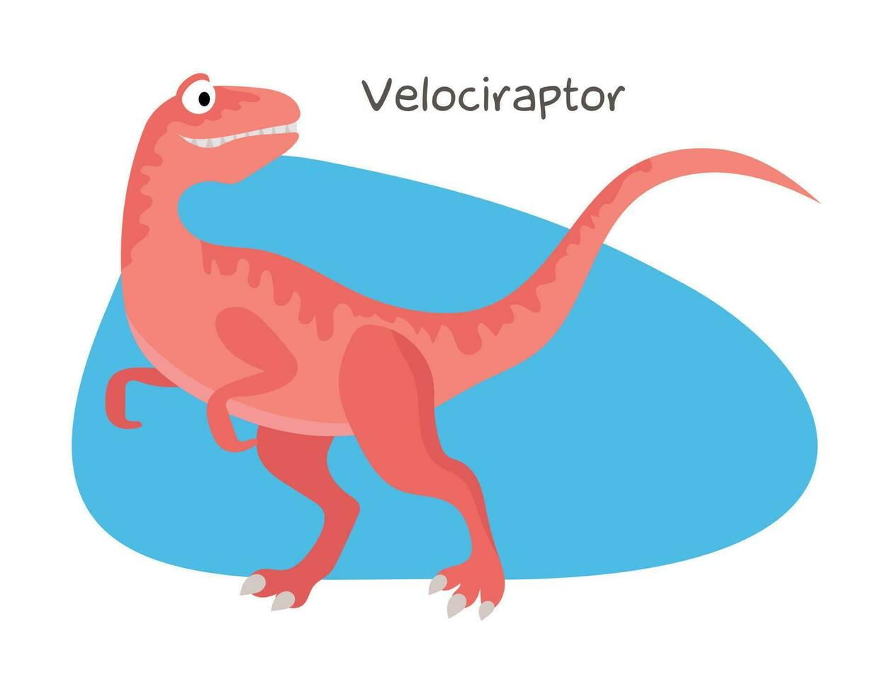 Vector cartoon dinosaur