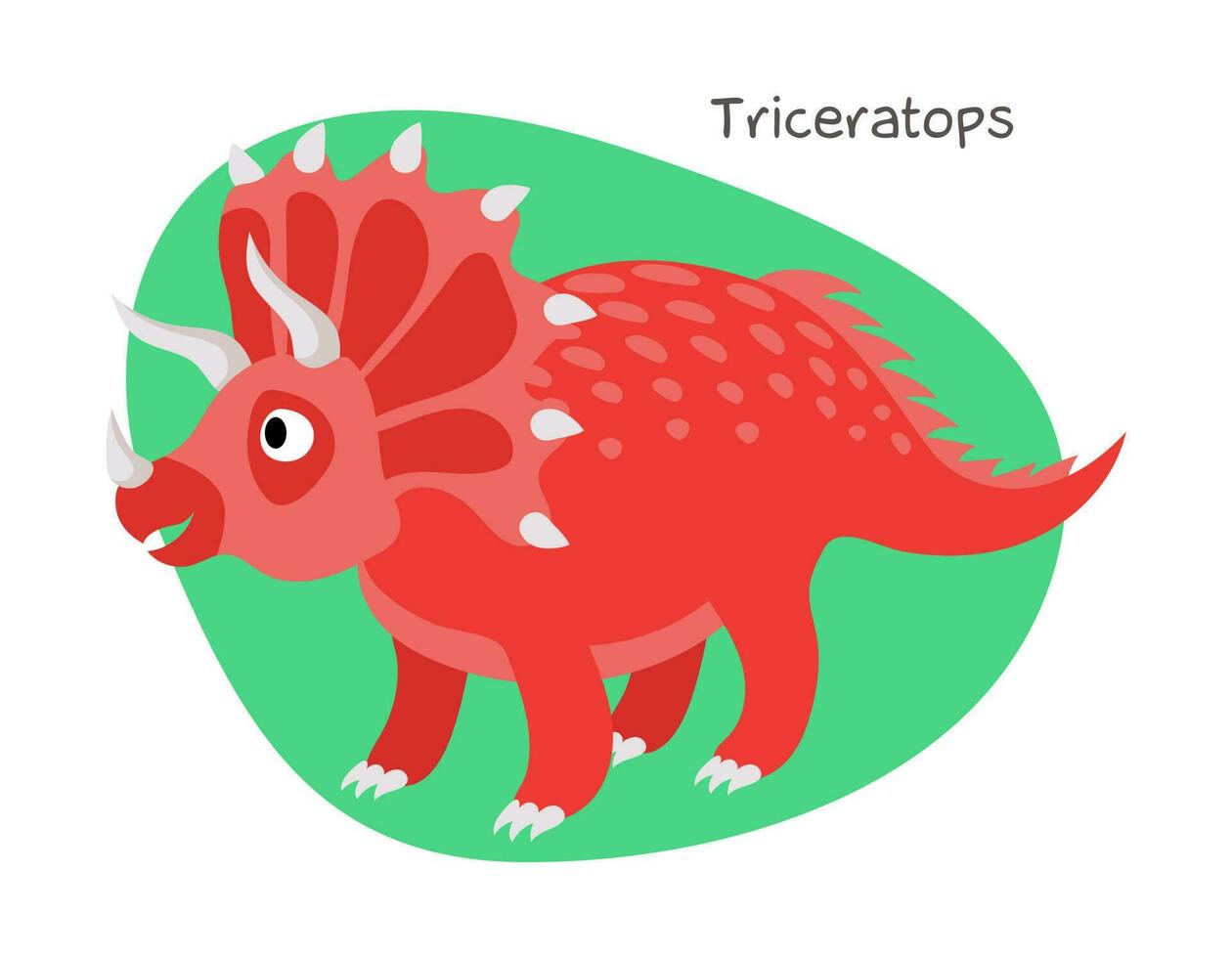 Vector cartoon dinosaur