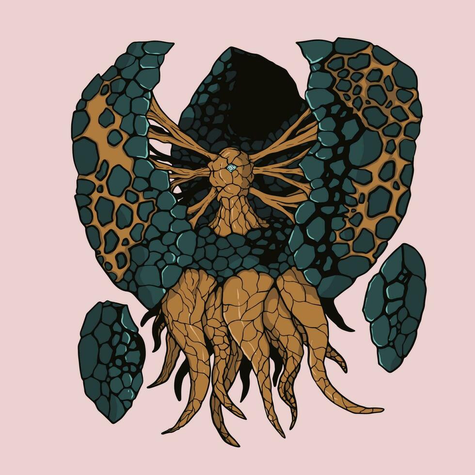 fantasy monster character vector