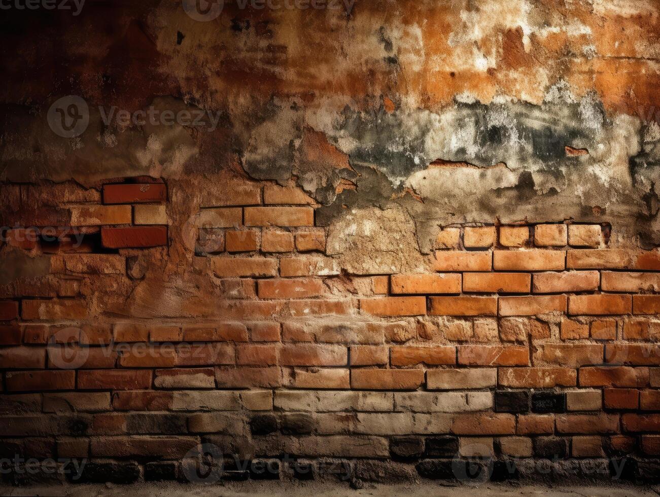 Old Rustic Cement VIntage bricks wall background wallpaper photo