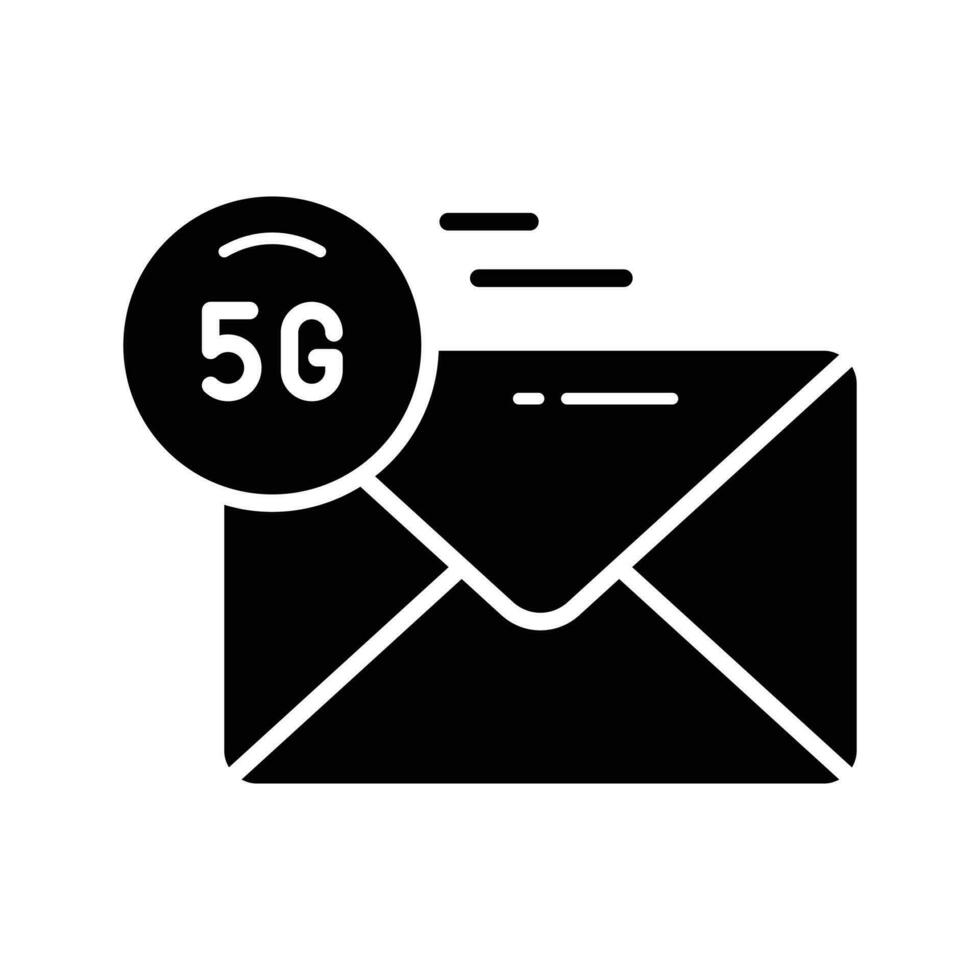An icon of 5G network connection in editable style, ready to us icon vector