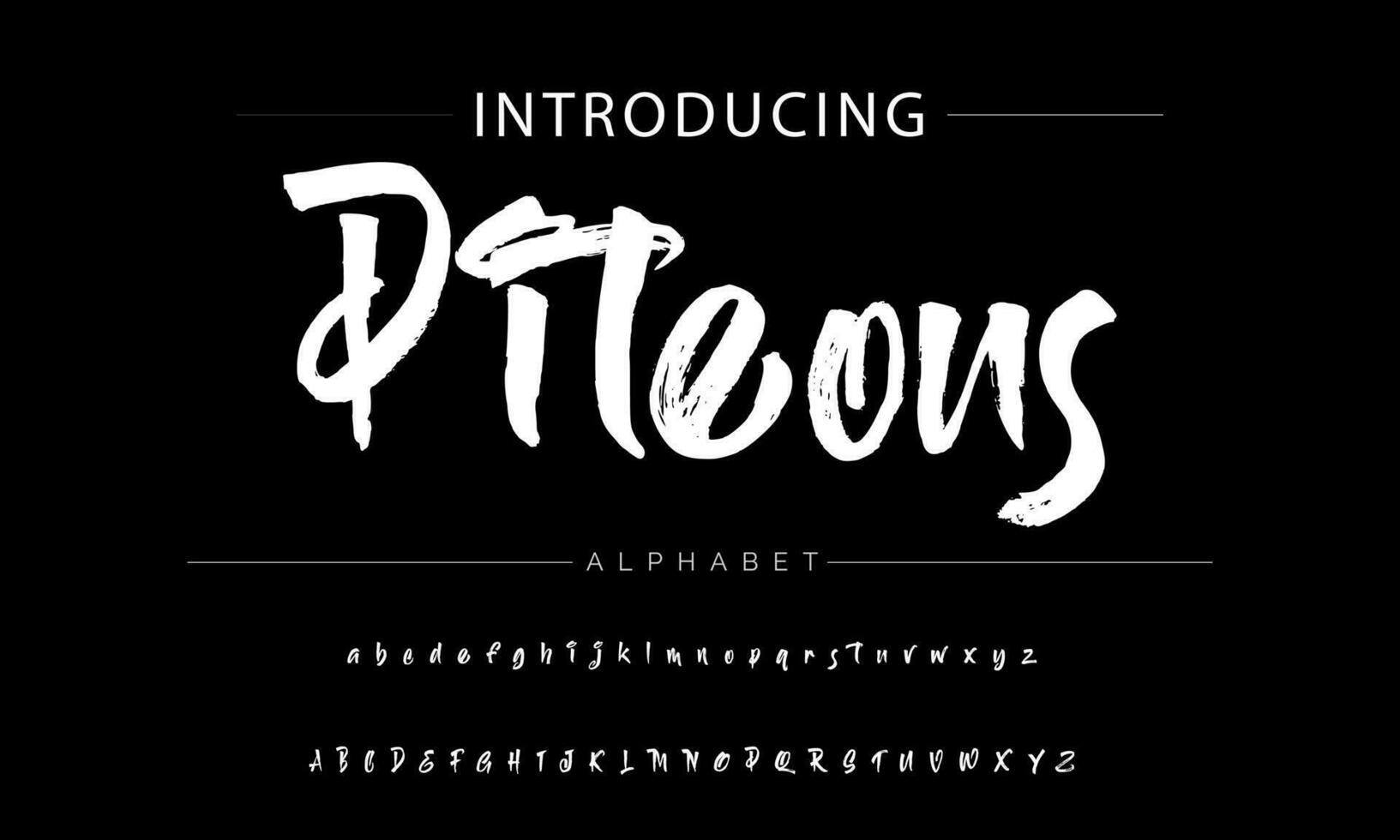ABSERVE BRUSH Signature Font Calligraphy Logotype Script Brush Font Type Font lettering handwritten vector