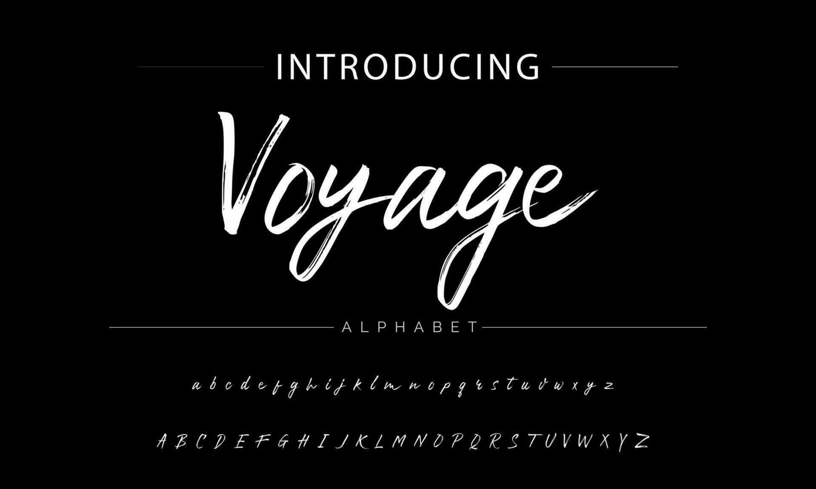ABSERVE BRUSH Signature Font Calligraphy Logotype Script Brush Font Type Font lettering handwritten vector