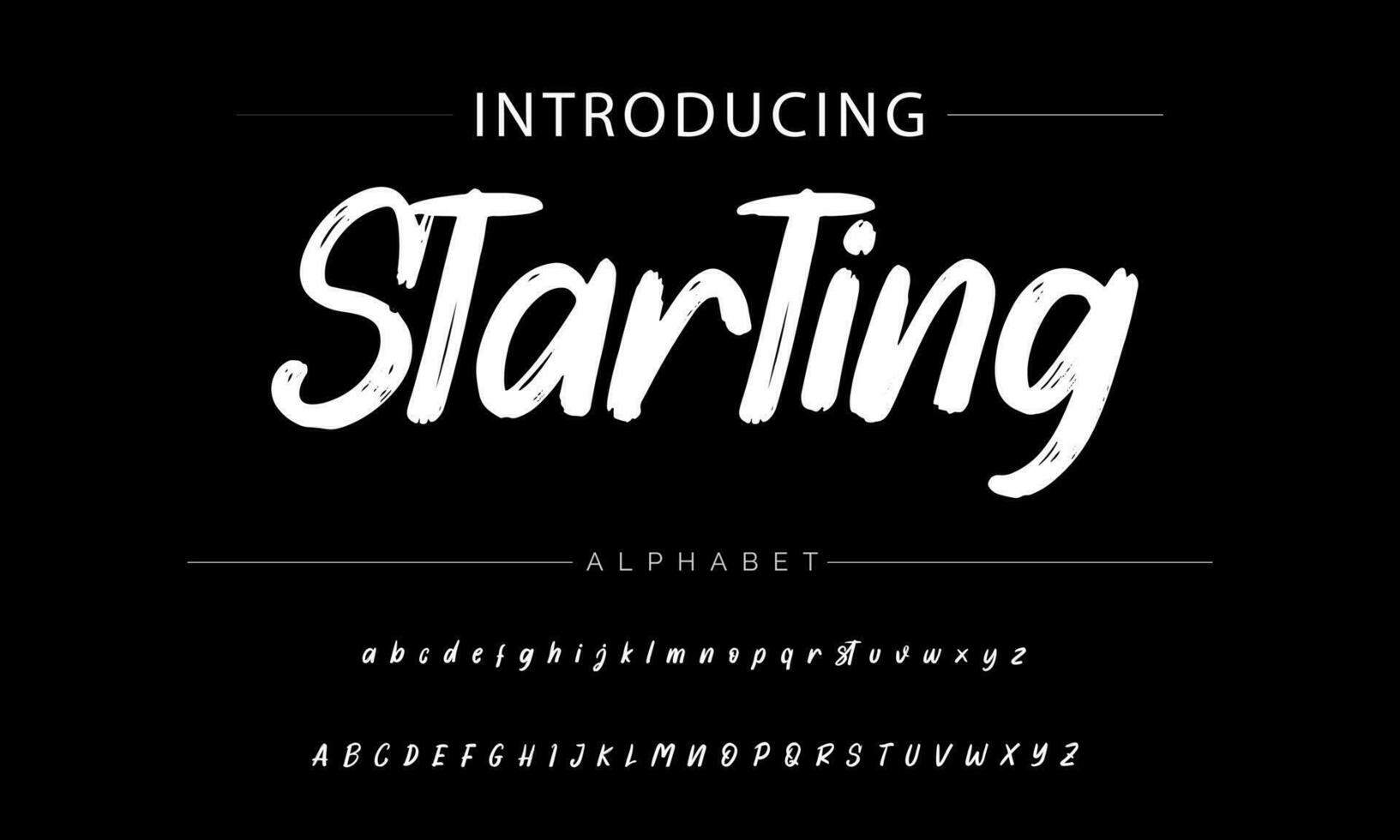 ABSERVE BRUSH Signature Font Calligraphy Logotype Script Brush Font Type Font lettering handwritten vector