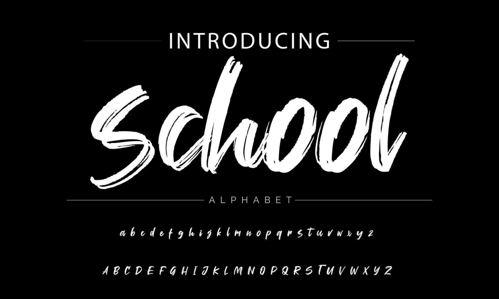 ABSERVE BRUSH Signature Font Calligraphy Logotype Script Brush Font Type Font lettering handwritten vector