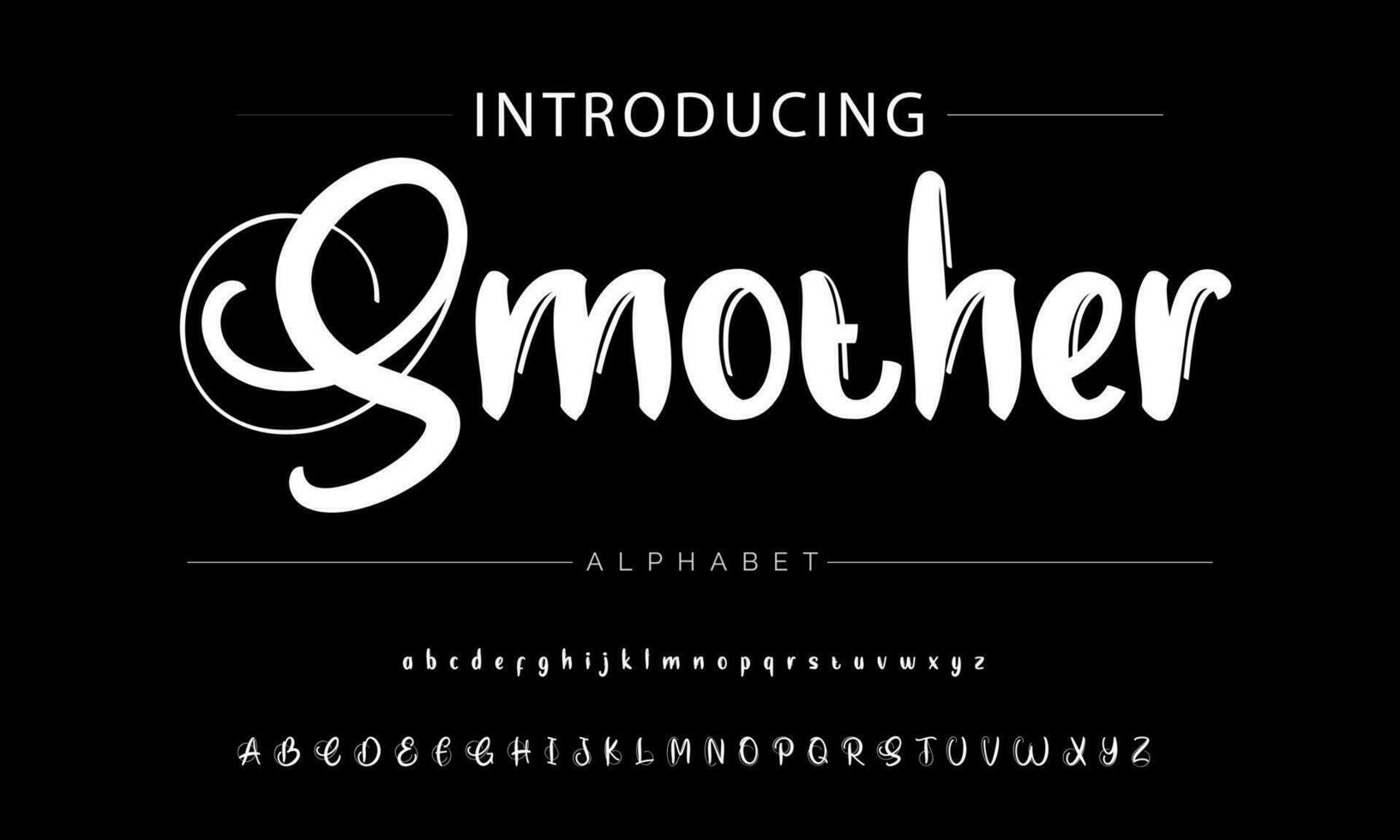 ABSERVE BRUSH Signature Font Calligraphy Logotype Script Brush Font Type Font lettering handwritten vector