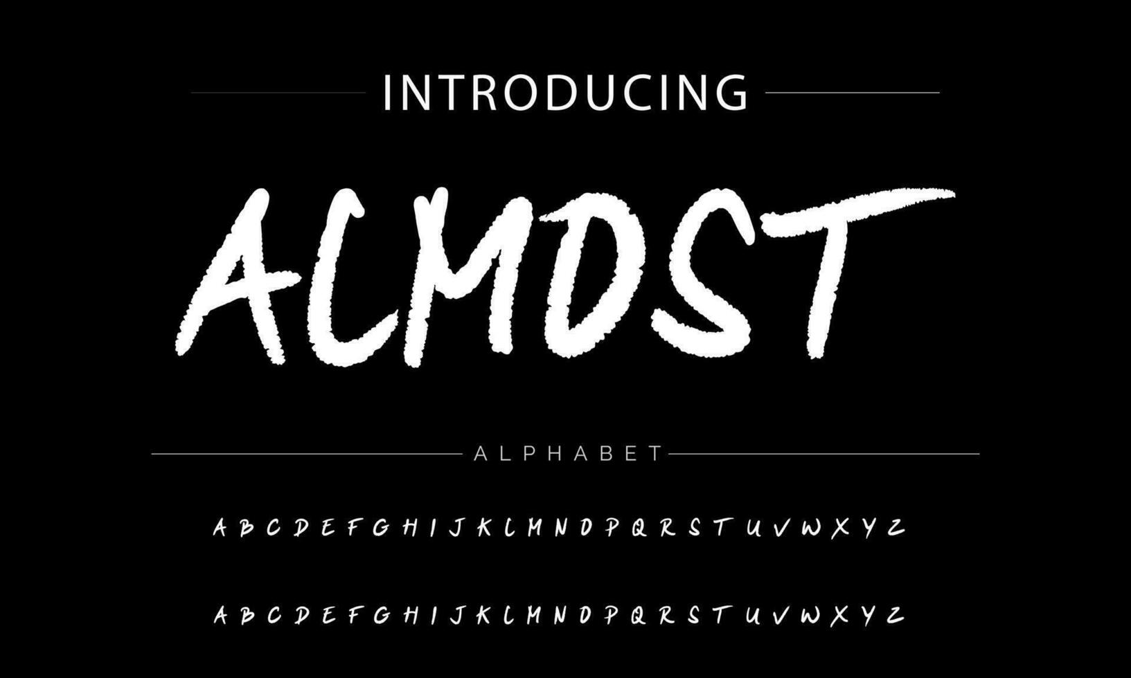 ABSERVE BRUSH Signature Font Calligraphy Logotype Script Brush Font Type Font lettering handwritten vector