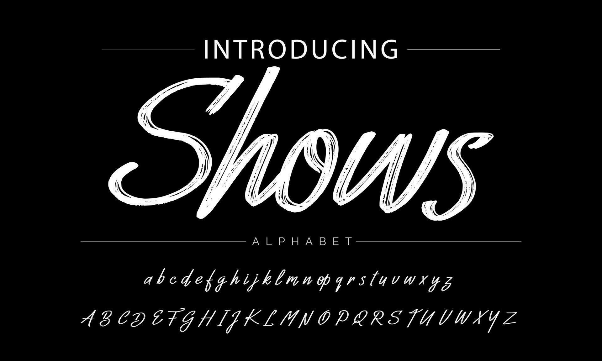 ABSERVE BRUSH Signature Font Calligraphy Logotype Script Brush Font