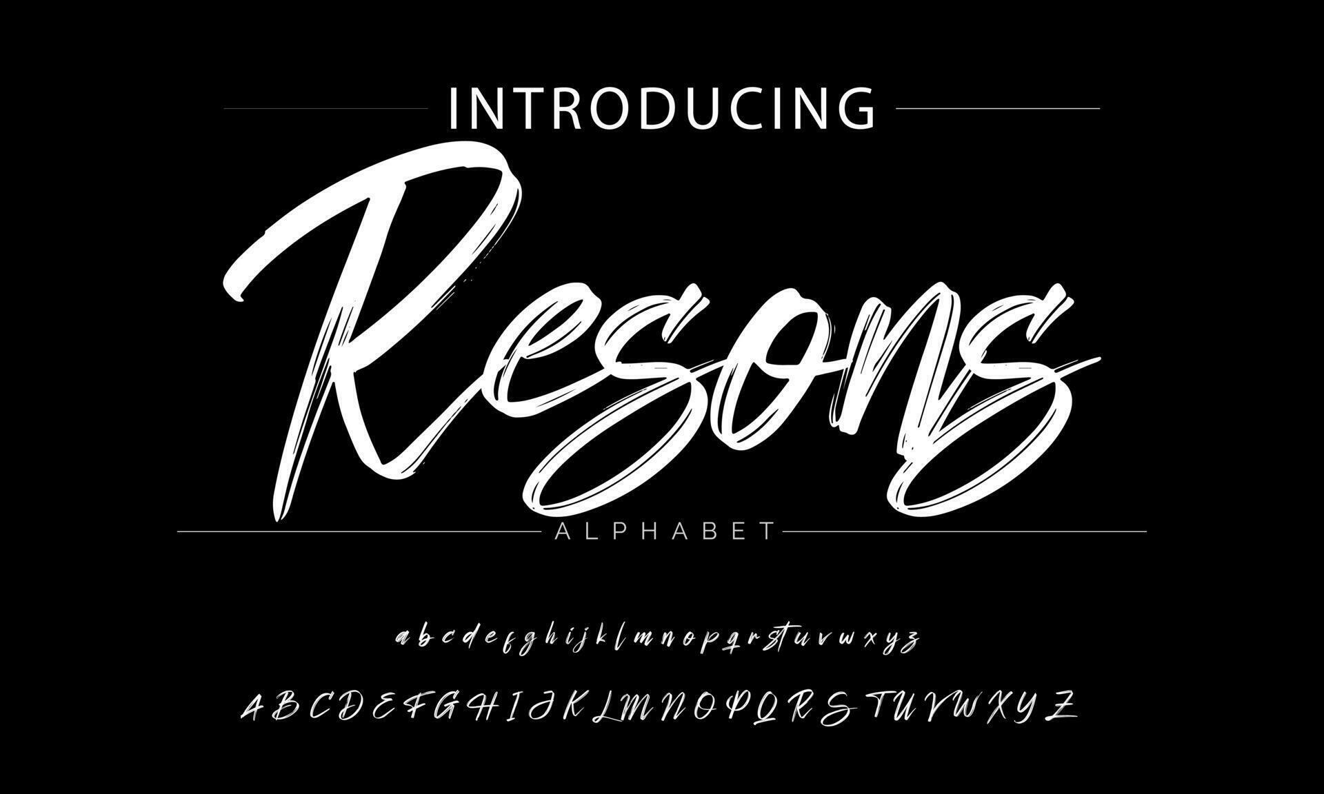 ABSERVE BRUSH Signature Font Calligraphy Logotype Script Brush Font