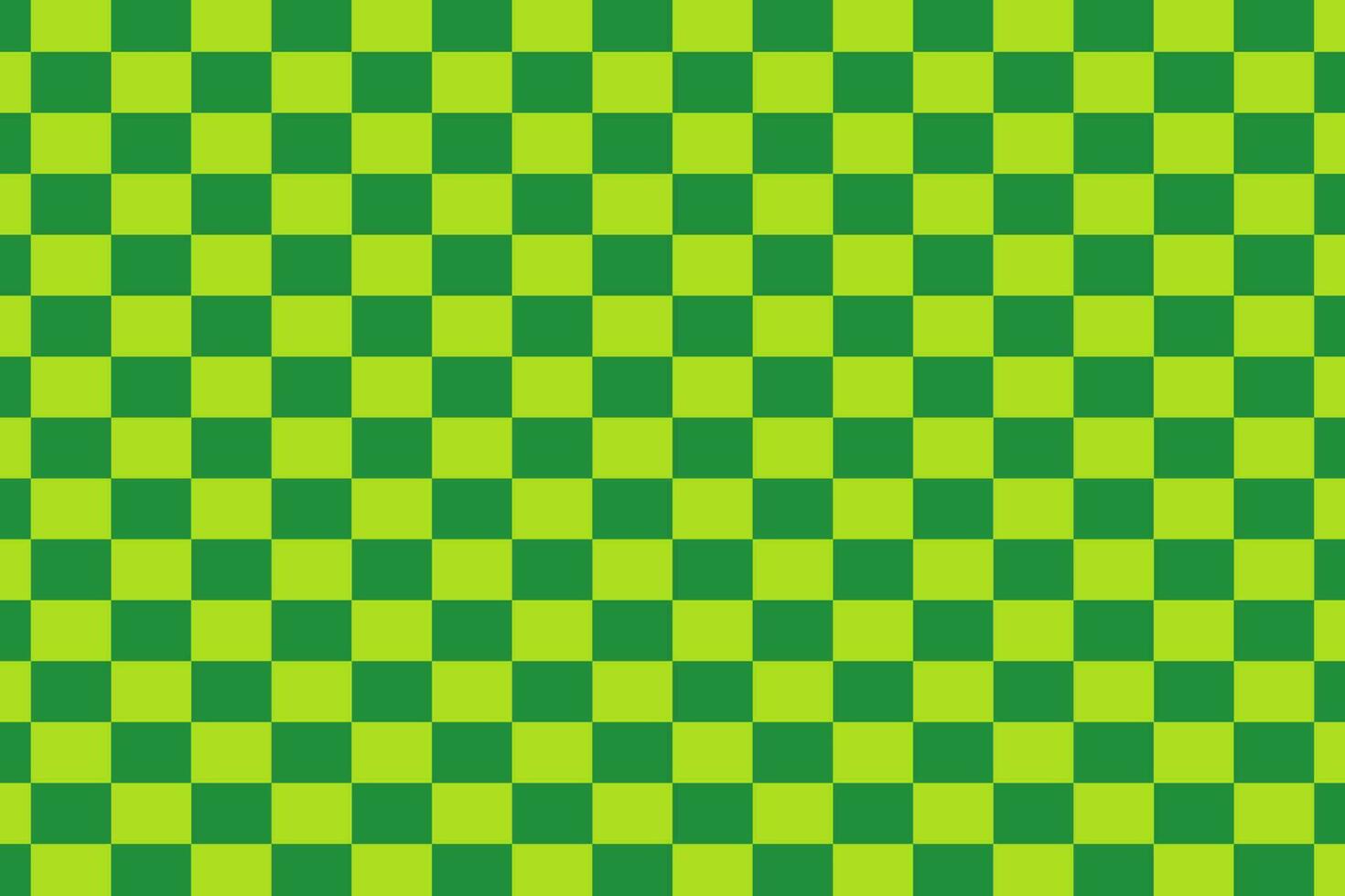 Green checkerboard or chessboard pattern vector background