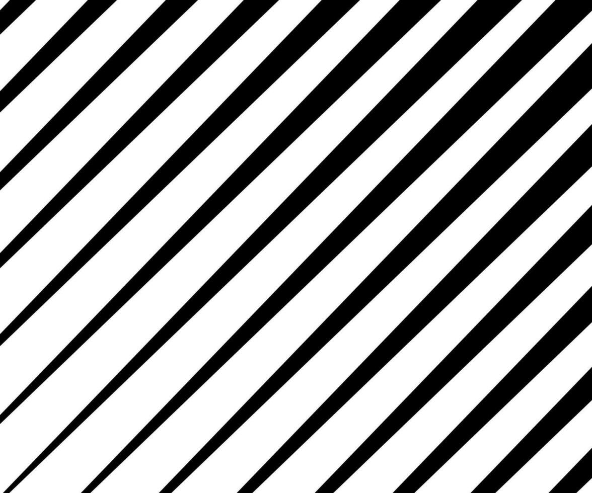Black and white triangular diagonal line pattern. Different width and