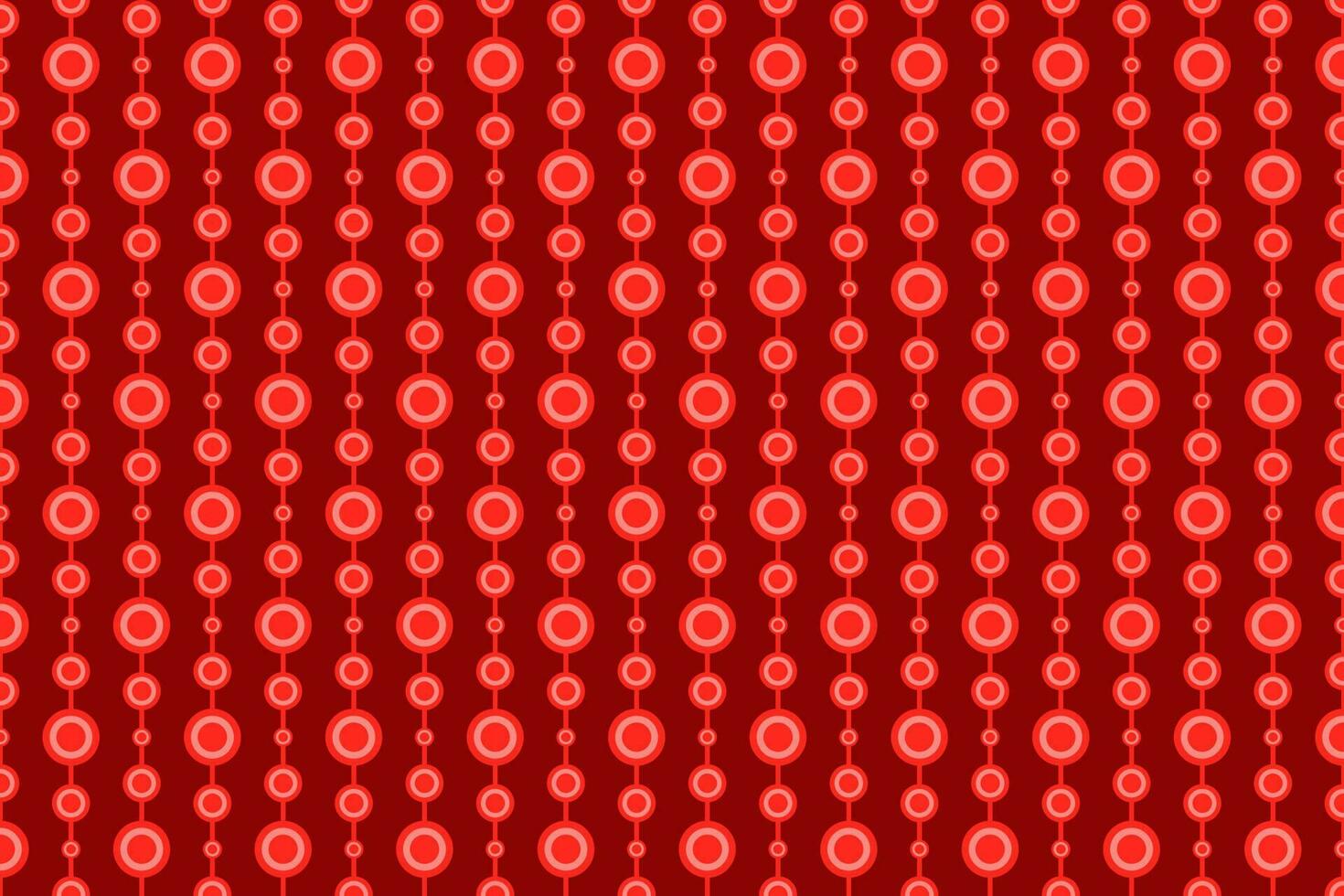 Red geometric circle and striped line pattern. Vector background.