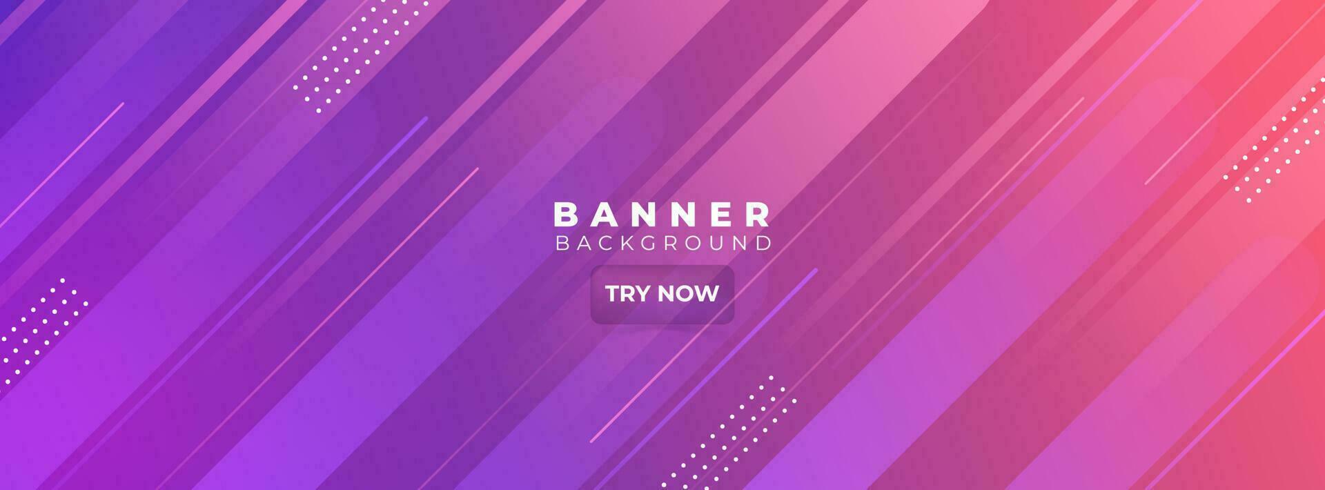 banner background. colorful, purple gradation, slash ,memphis vector