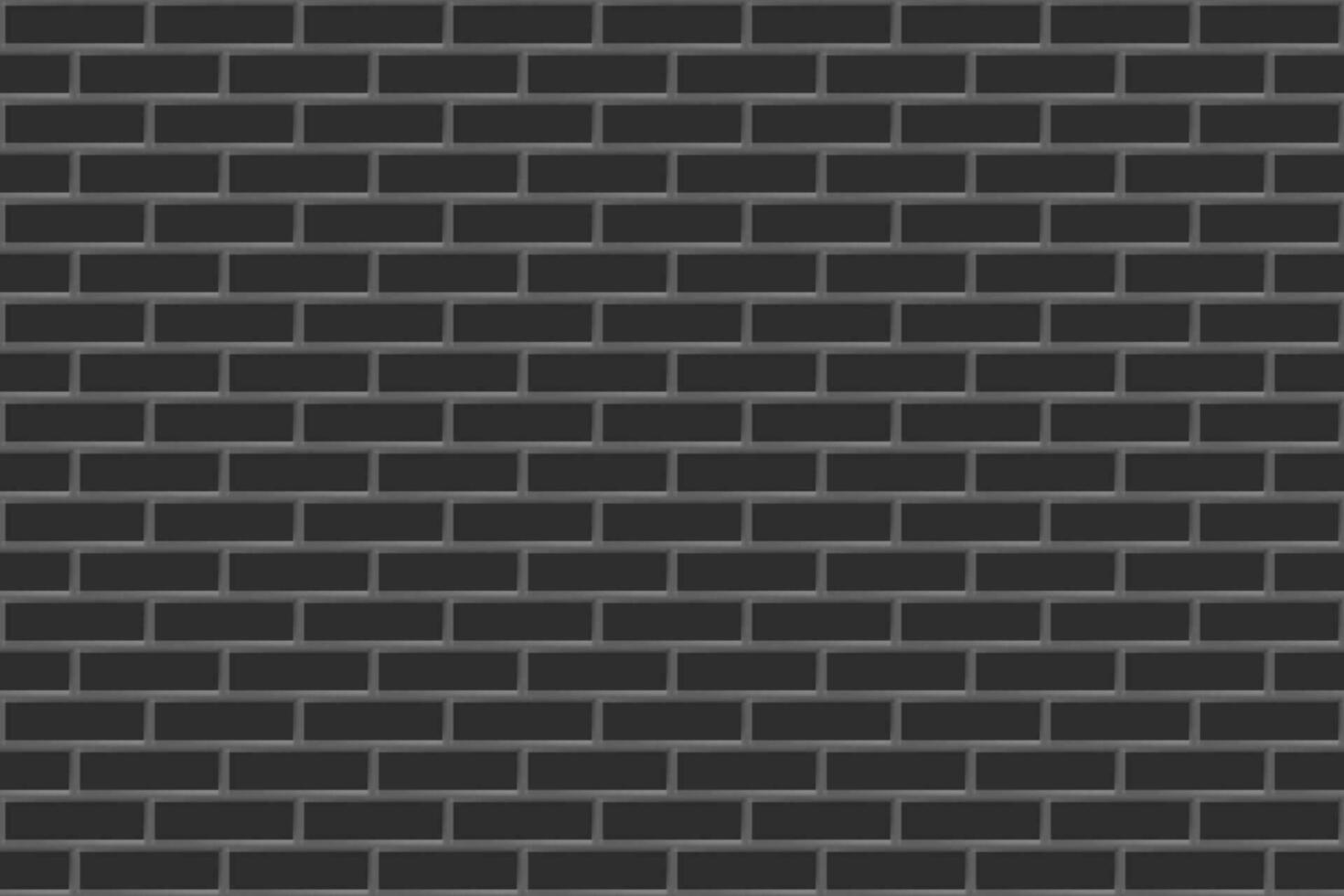 negro sin costura ladrillo pared textura antecedentes vector