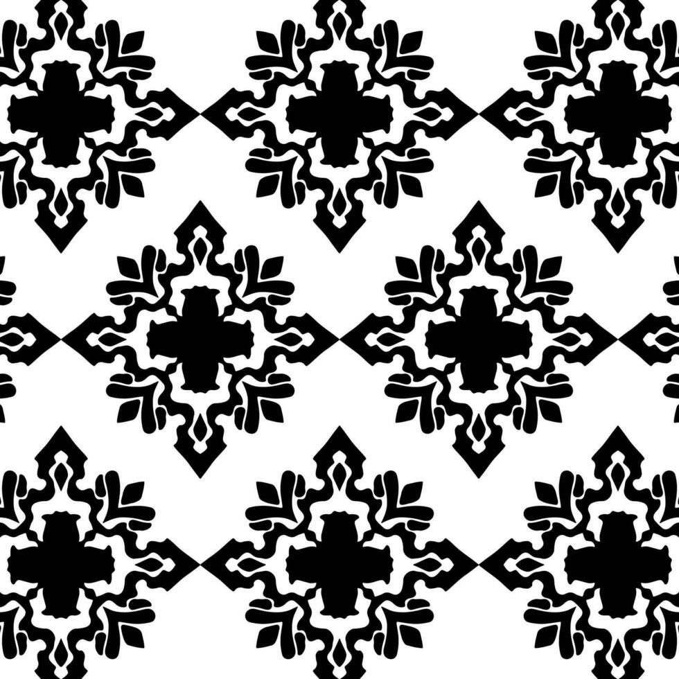 geometric cool abstract floral pattern vector