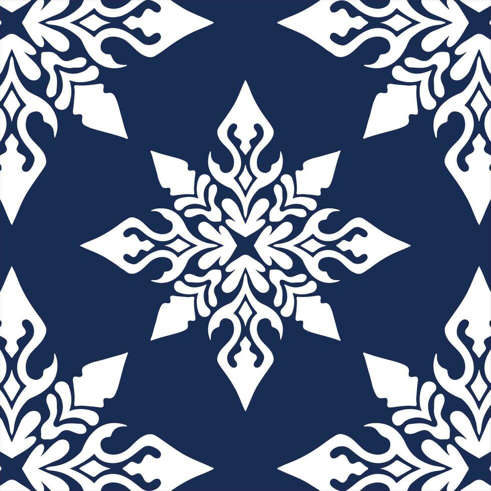 geometric cool abstract floral pattern vector