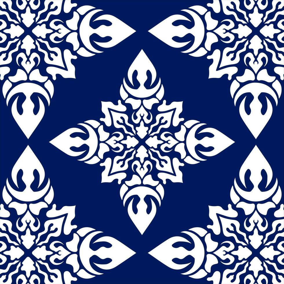 geometric cool abstract floral pattern vector