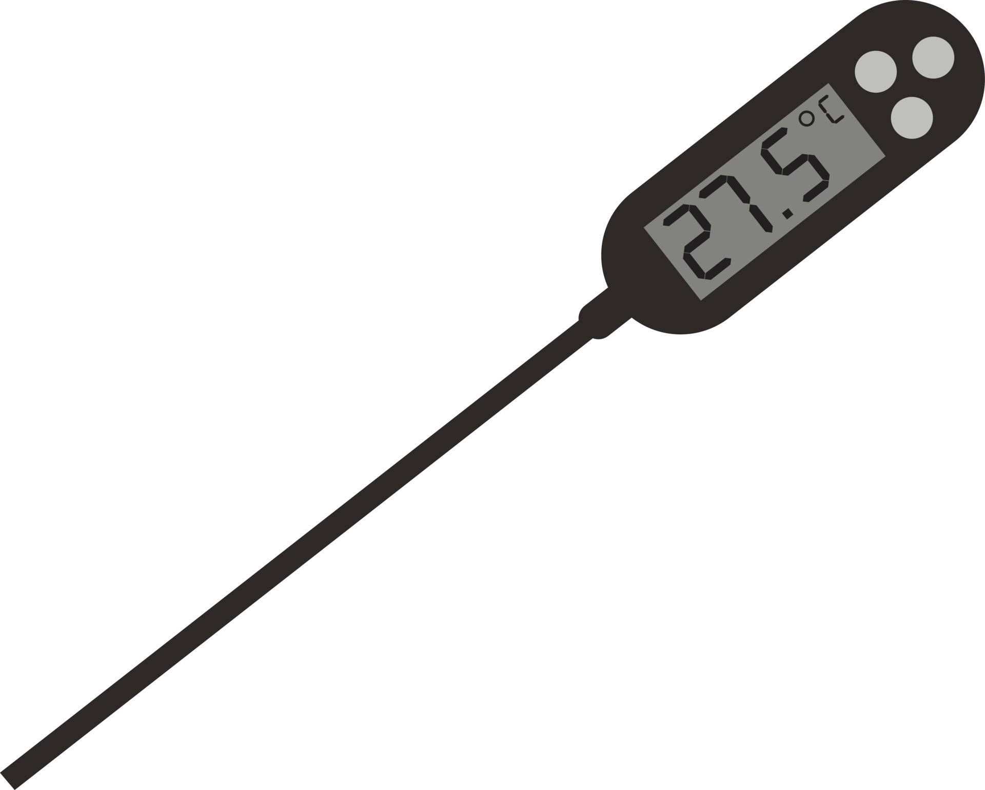 kitchen thermometer icon on white background. laboratory thermometer