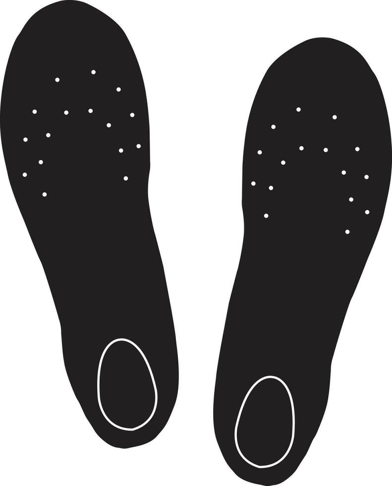 orthopedic insoles icon on white background. orthotic arch support sign. flat style. vector