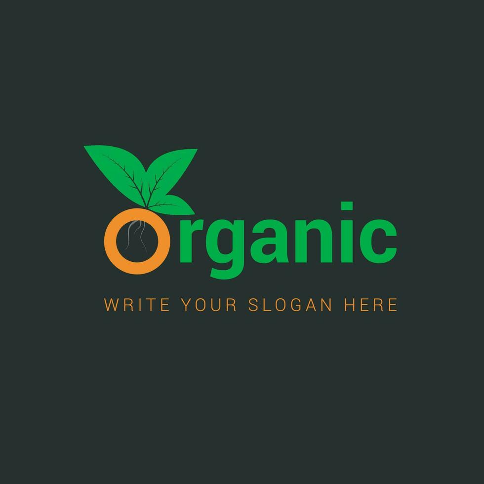 orgánico creativo logo vector diseño.