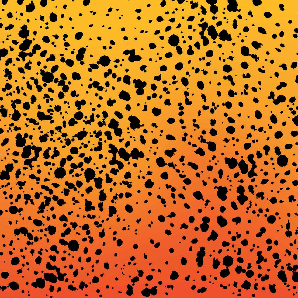 orange background with black spots special for overlay vector