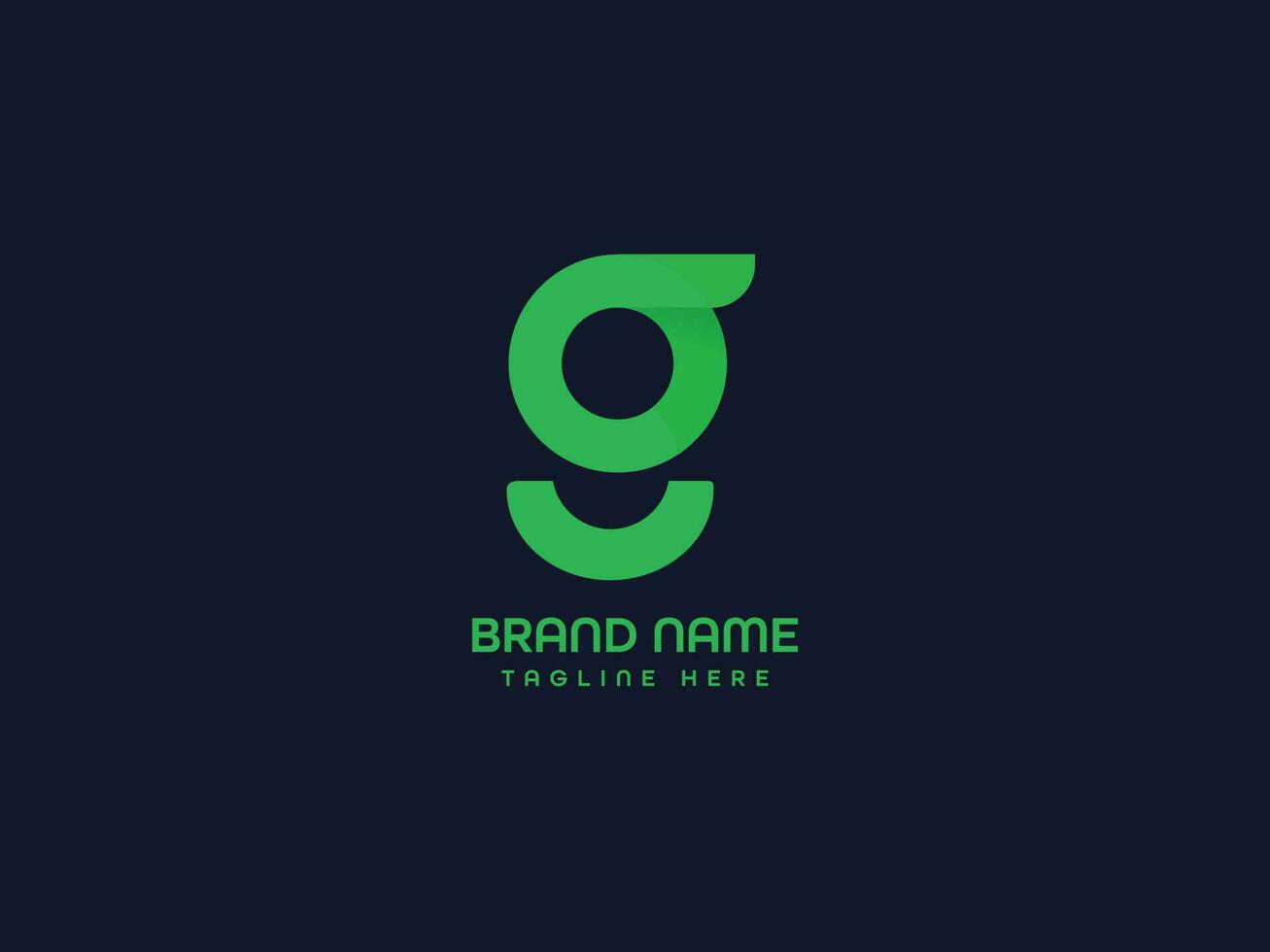 logotipo de la letra g vector