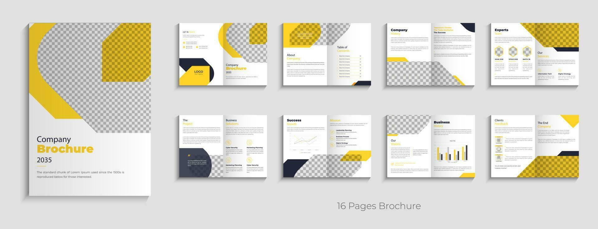 Creative company profile modern business brochure template layout design brochure template layout vector