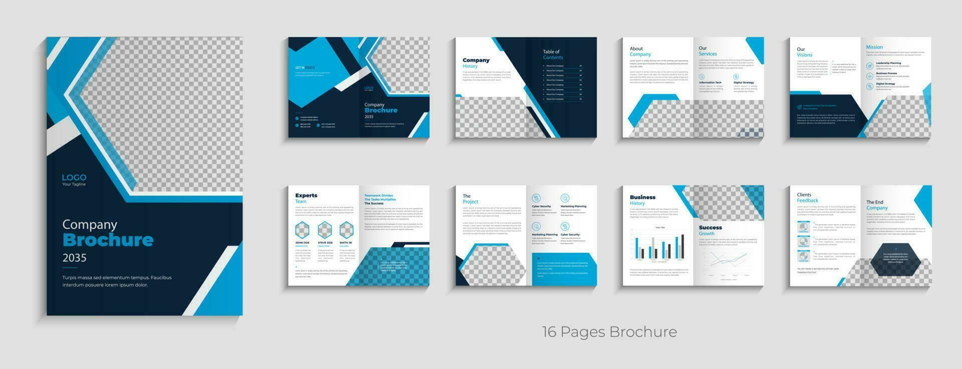 Creative Corporate company profile brochure template design vector