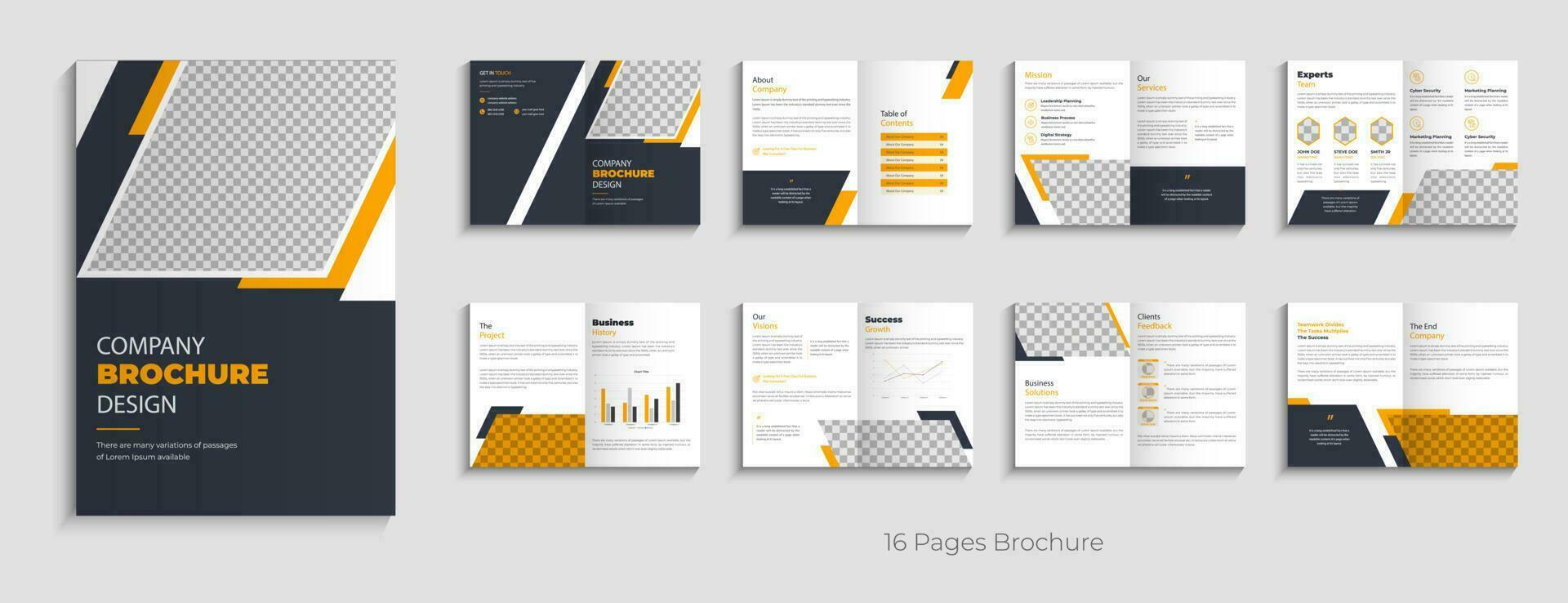 Company profile business brochure design corporate professional brochure template design layout vector