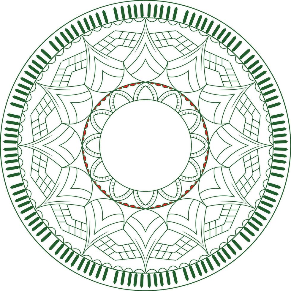 Mandala design creative ornamental decorative element in circle shape vector