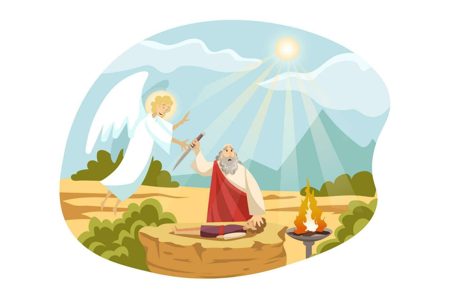 Religion, christianity, Bible concept vector