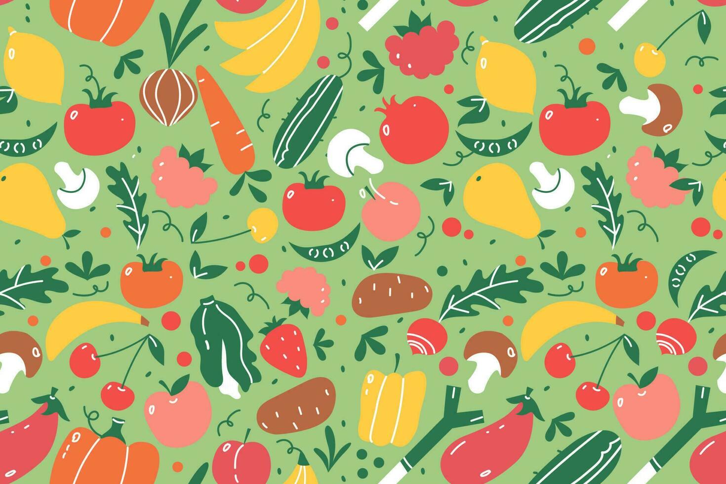 frutas, seamless, patrón vector