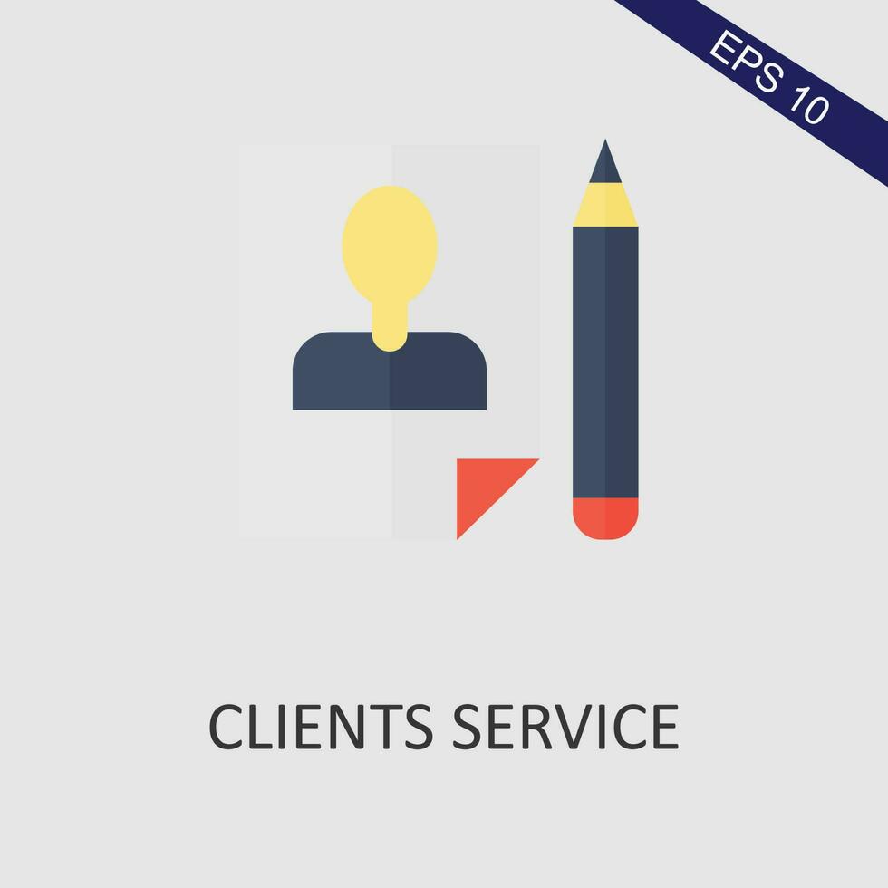 clientela Servicio plano icono vector eps archivo