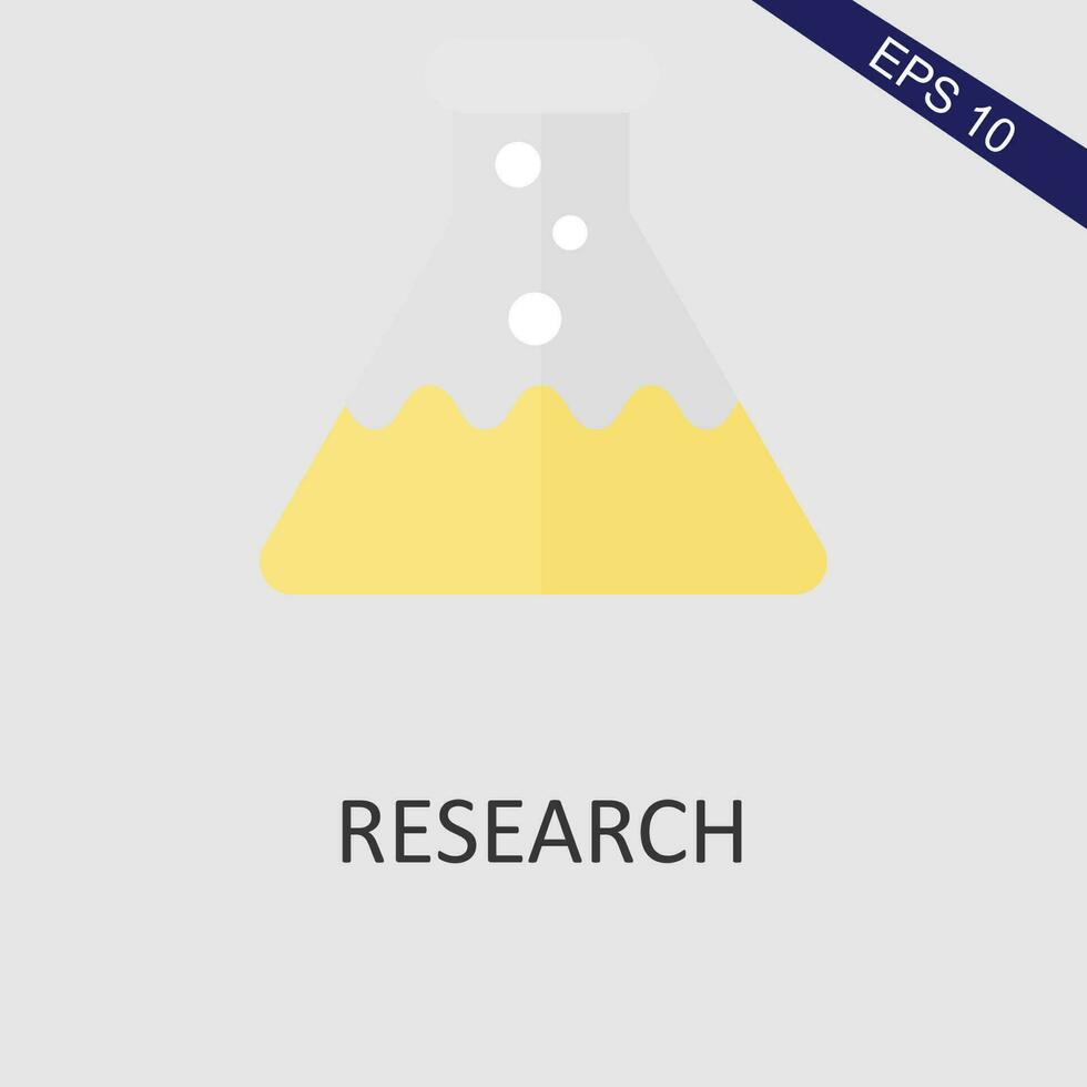 Research Flat Icon Vector Eps File