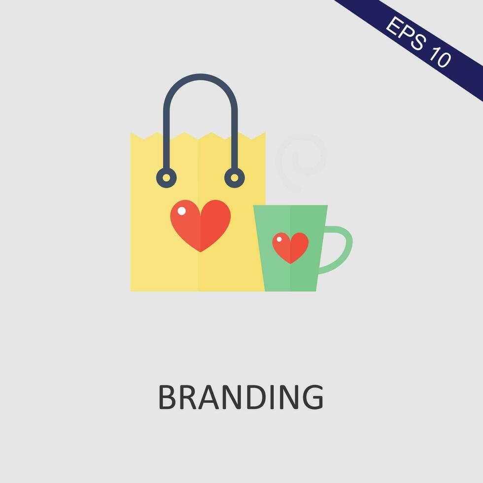 Branding Flat Icon Vector Eps File