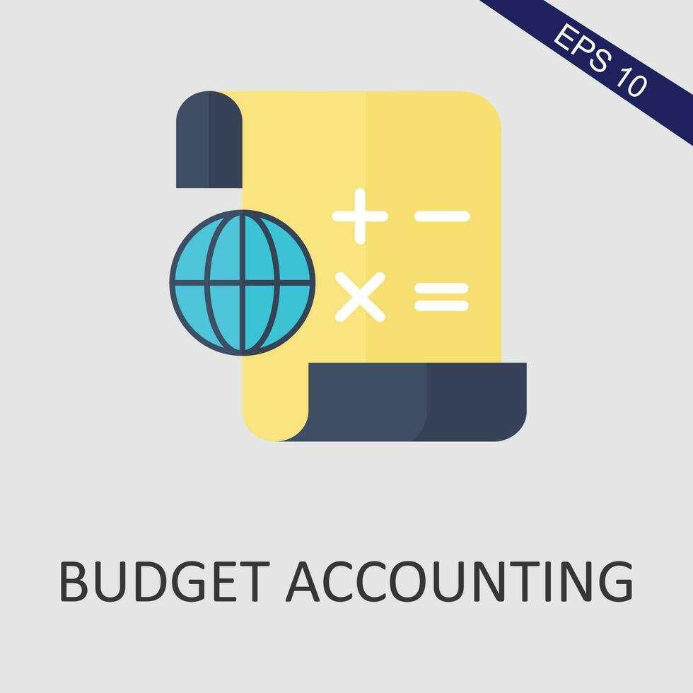 Budget Accounting Flat Icon Vector Eps File