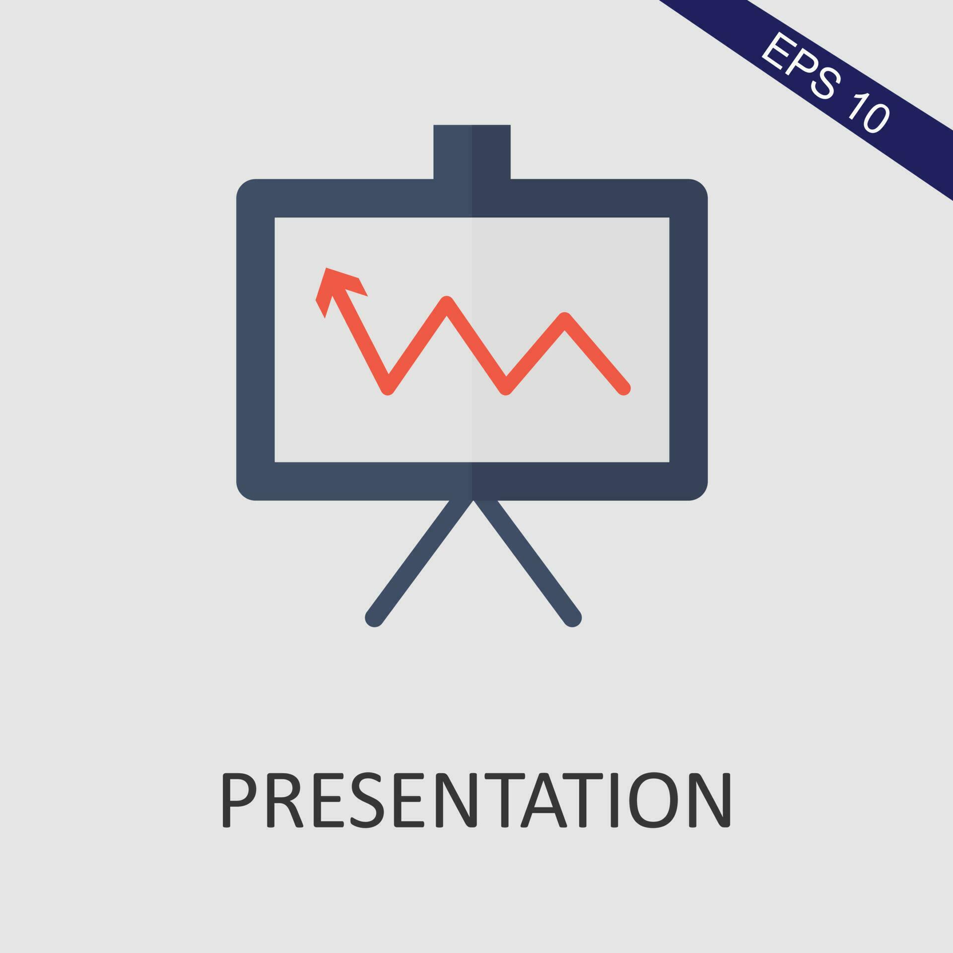 Presentation Flat Icon Vector Eps File 23883310 Vector Art at Vecteezy