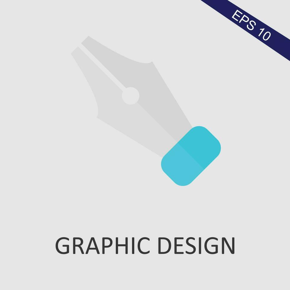 Graphic Design Flat Icon Vector Eps File