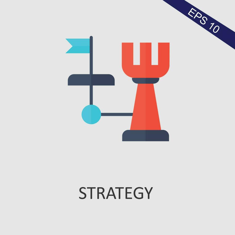 Strategy Flat Icon Vector Eps File