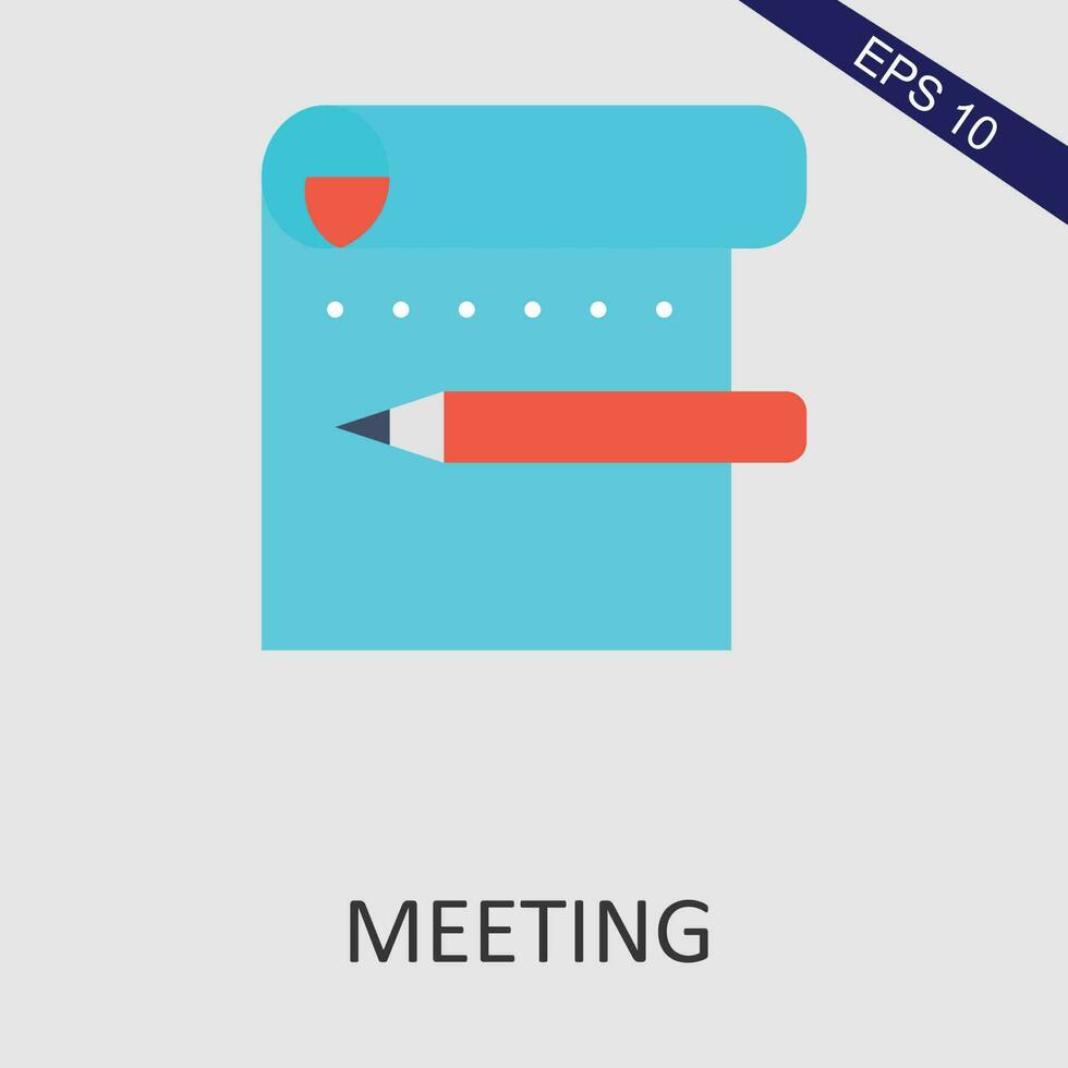 Meeting Flat Icon Vector Eps File