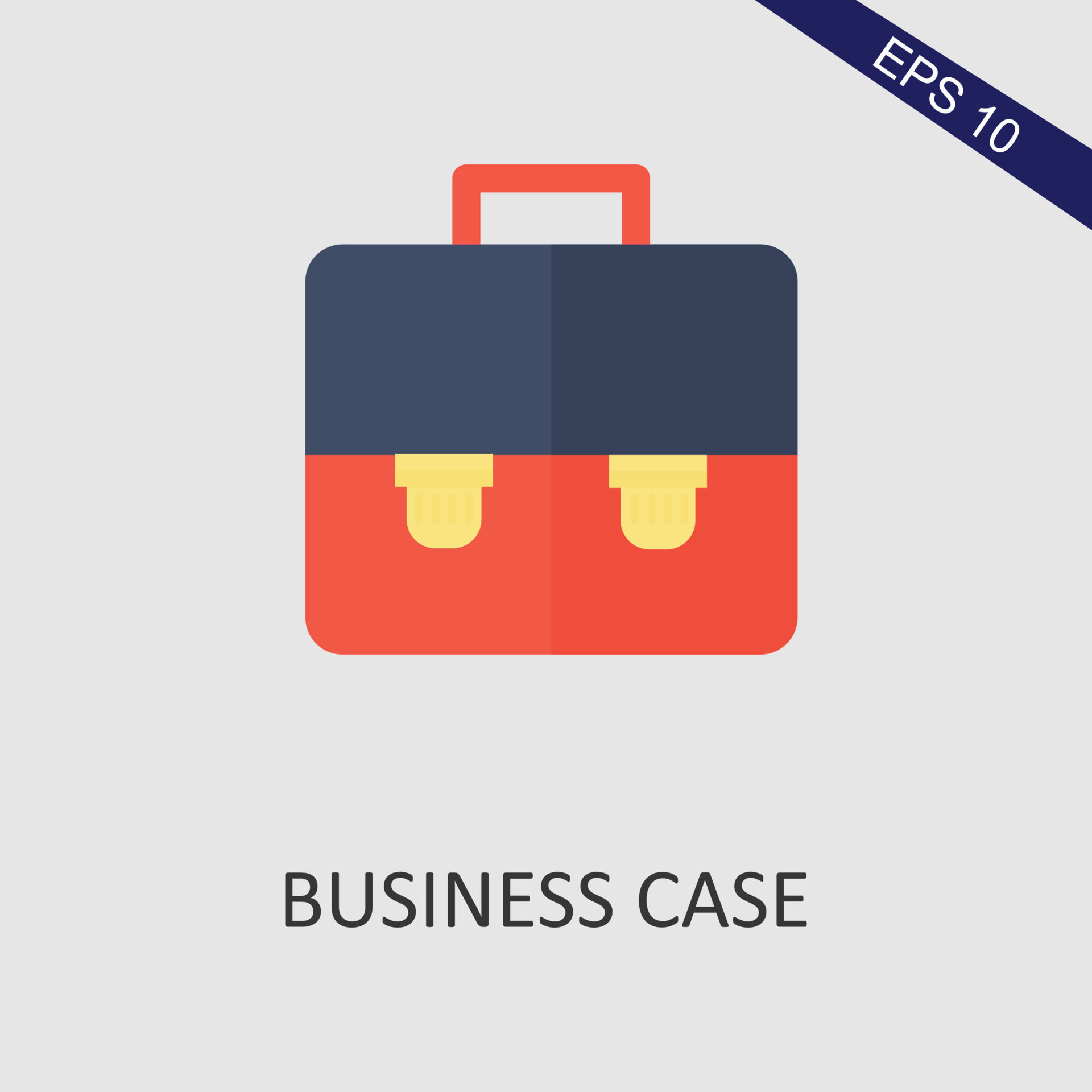 Business Case Flat Icon Vector Eps File 23883352 Vector Art at Vecteezy