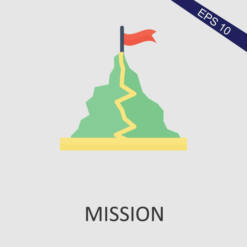 Mission Flat Icon Vector Eps File