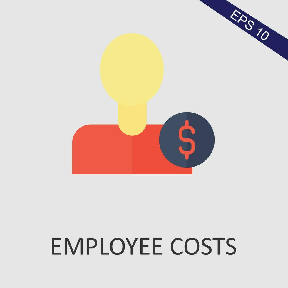 Employee Cost Flat Icon Vector Eps File