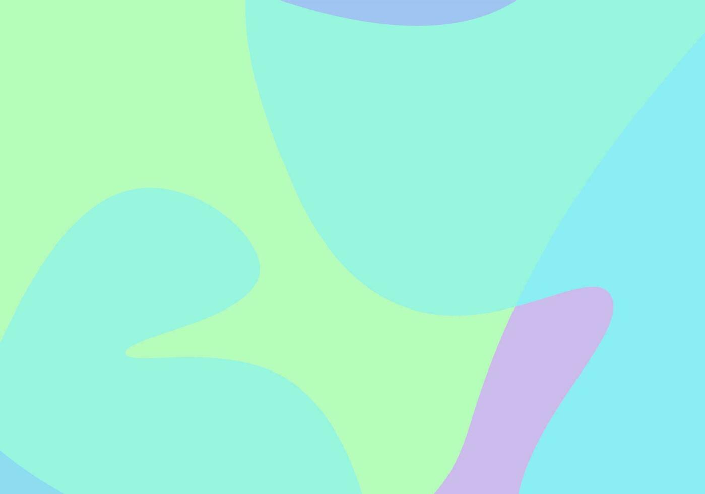 green, blue, purple abstract background with wavy shapes. Vector illustration