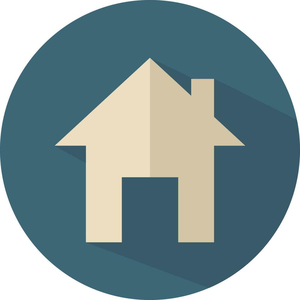web hogar plano icono para aplicaciones vector