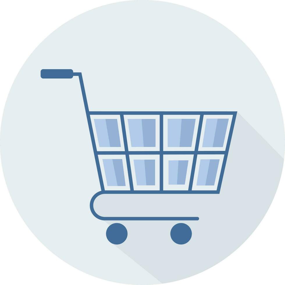 compras carro icono plano diseño vector