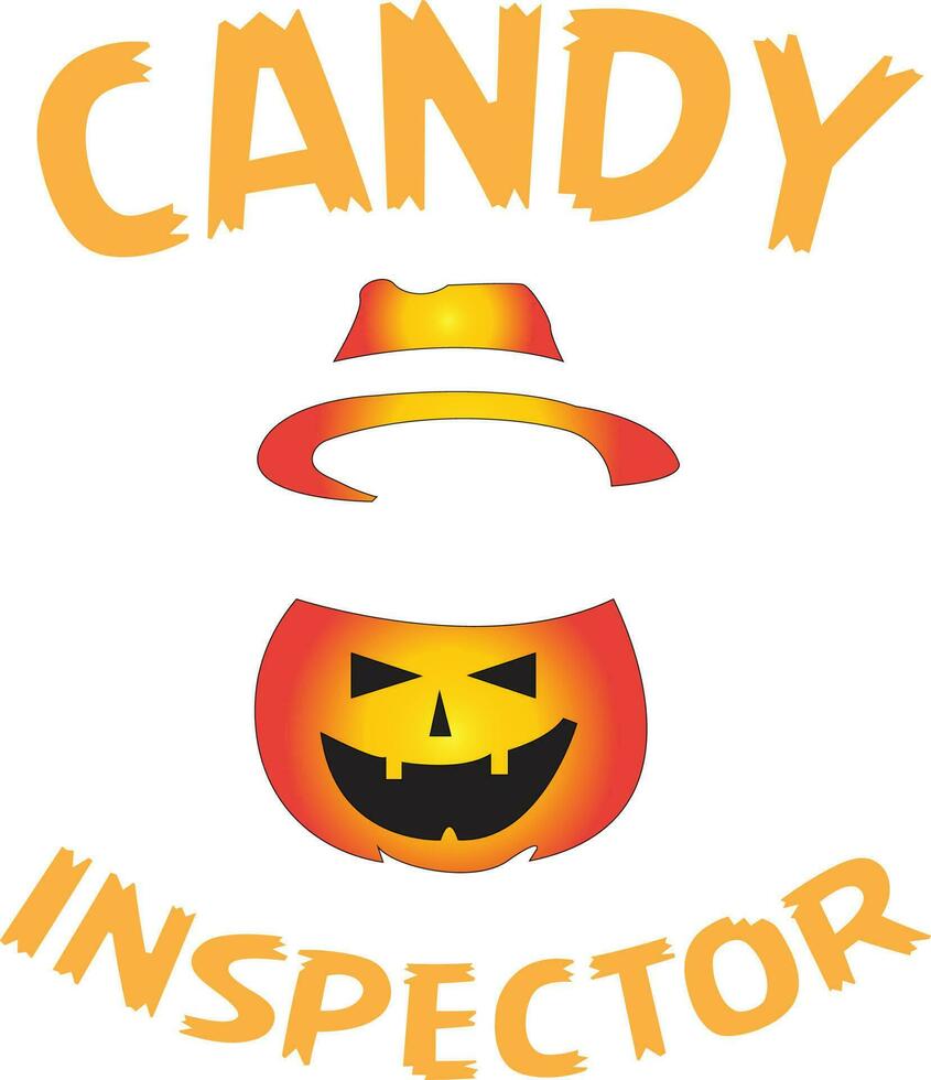 Candy Inspector T-Shirt Design Vector File