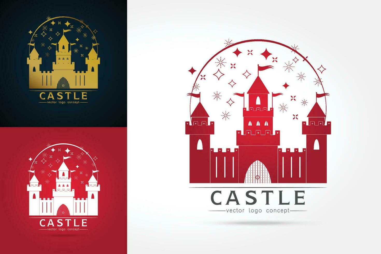 castle  logo vector