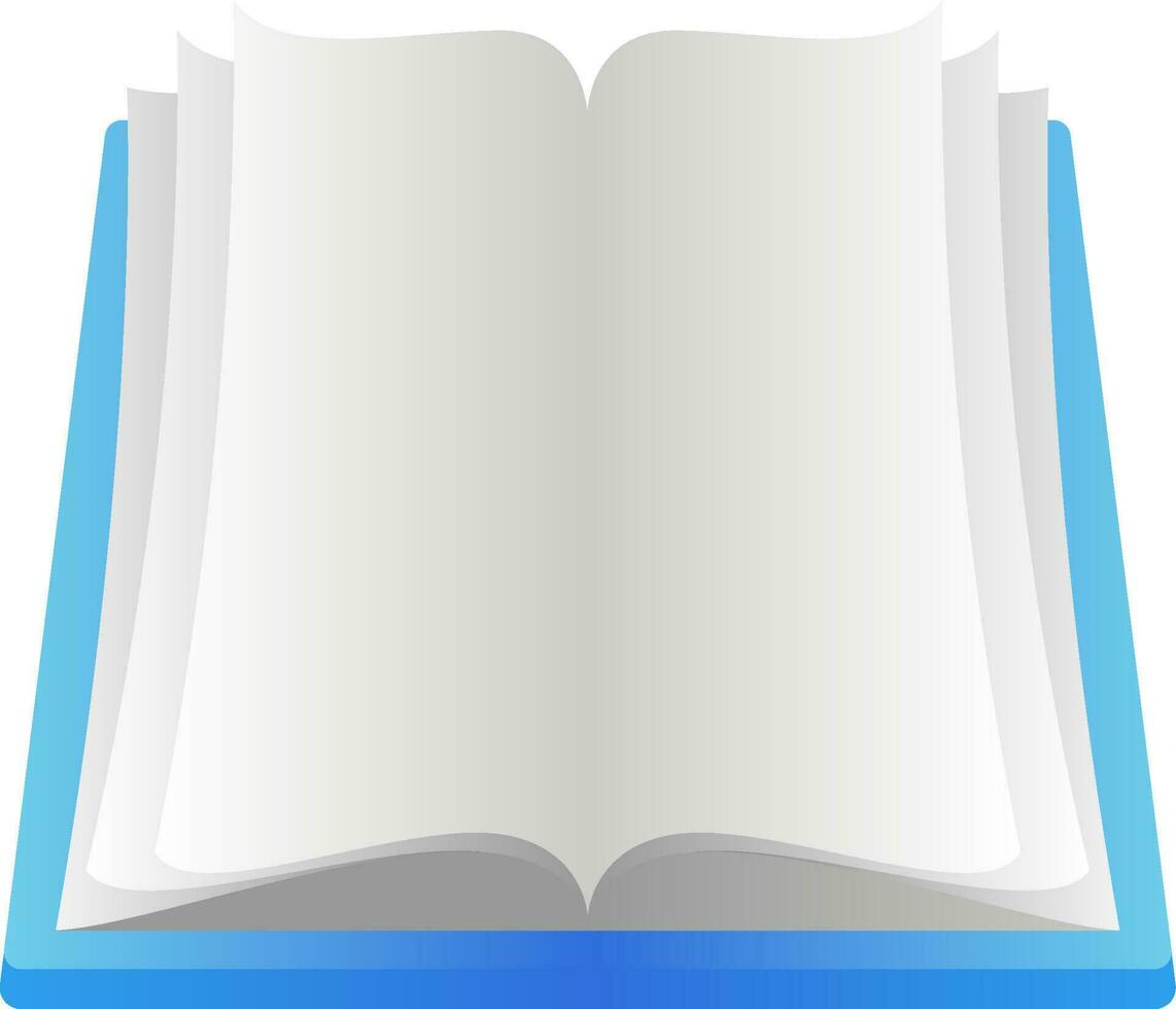 abierto libro vector ilustración colocar. sencillo azul abierto libro icono vector. azul abierto libro para símbolo educación, escuela, estudiar, estudiante y biblioteca. espalda a colegio papelería diseño gráfico recurso