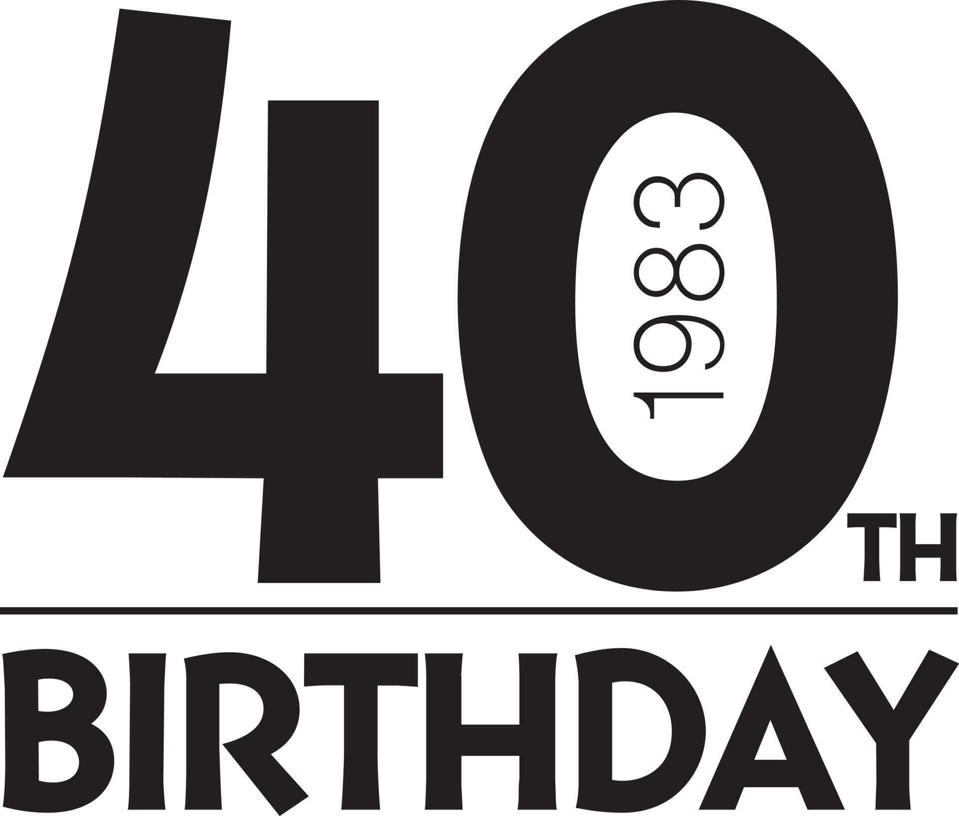 Happy 40th Birthday 23884325 Vector Art At Vecteezy happy-40th-birthday-23884325-vector-art-at-vecteezy